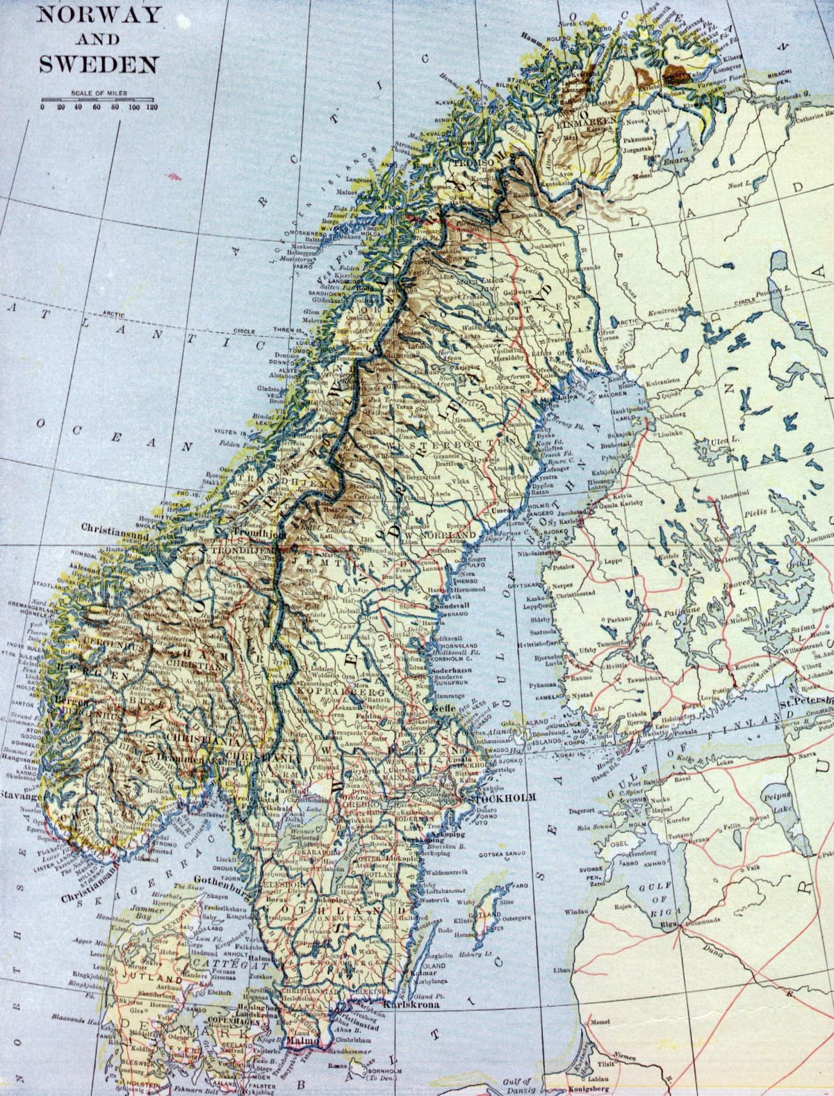 Carte de vieux-Norvège