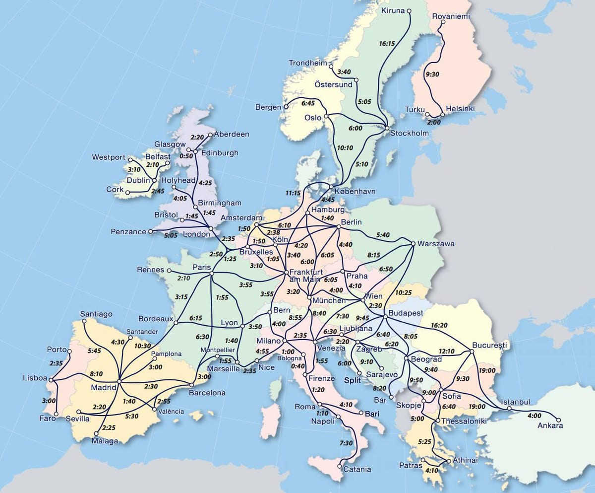 Carte de eurail Norvège