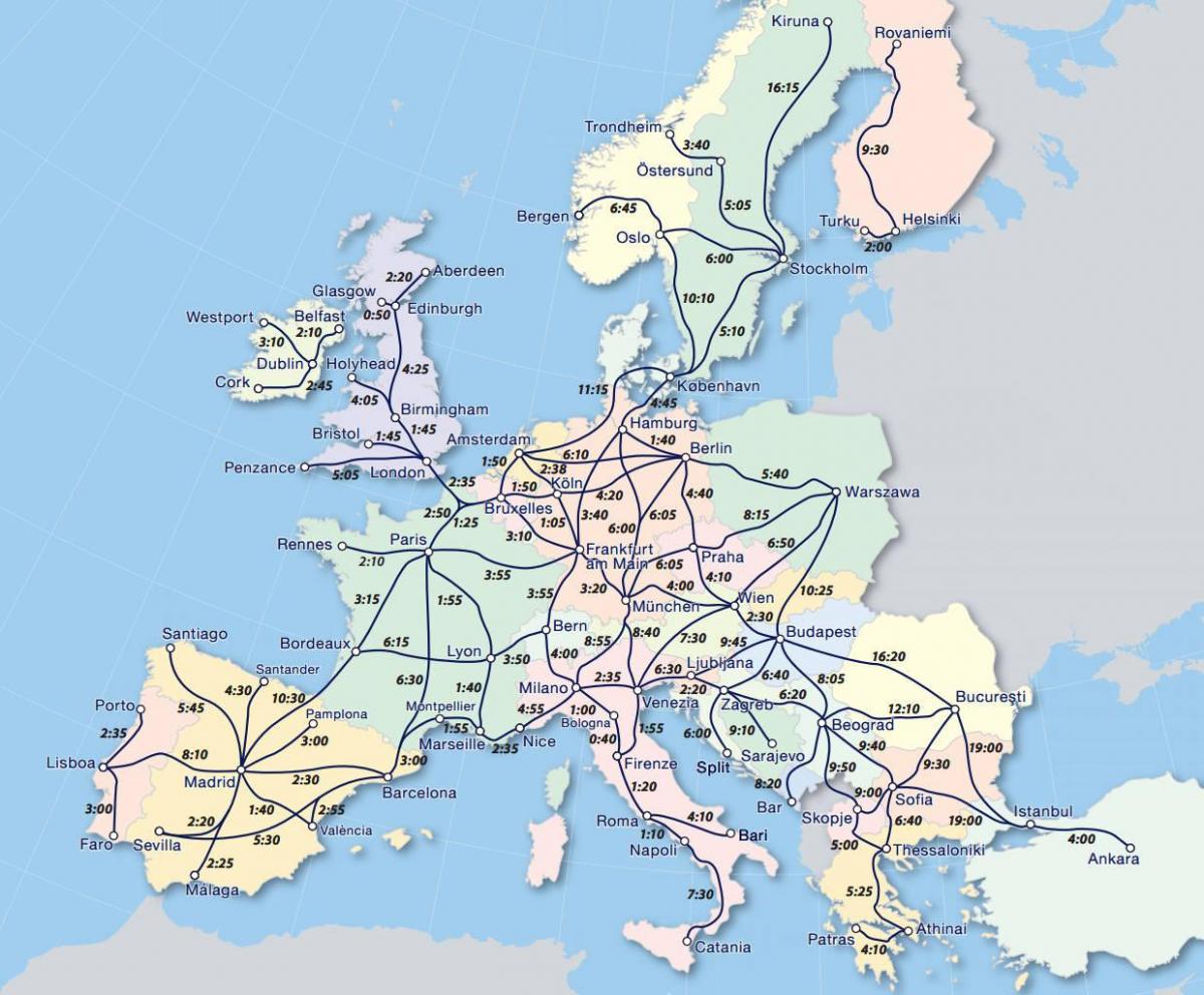Carte de eurail Norvège