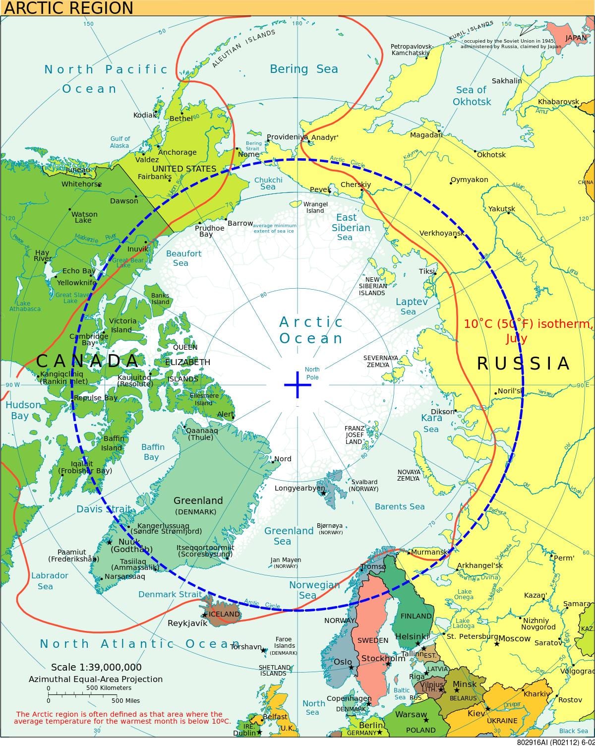 de l'arctique de la Norvège carte