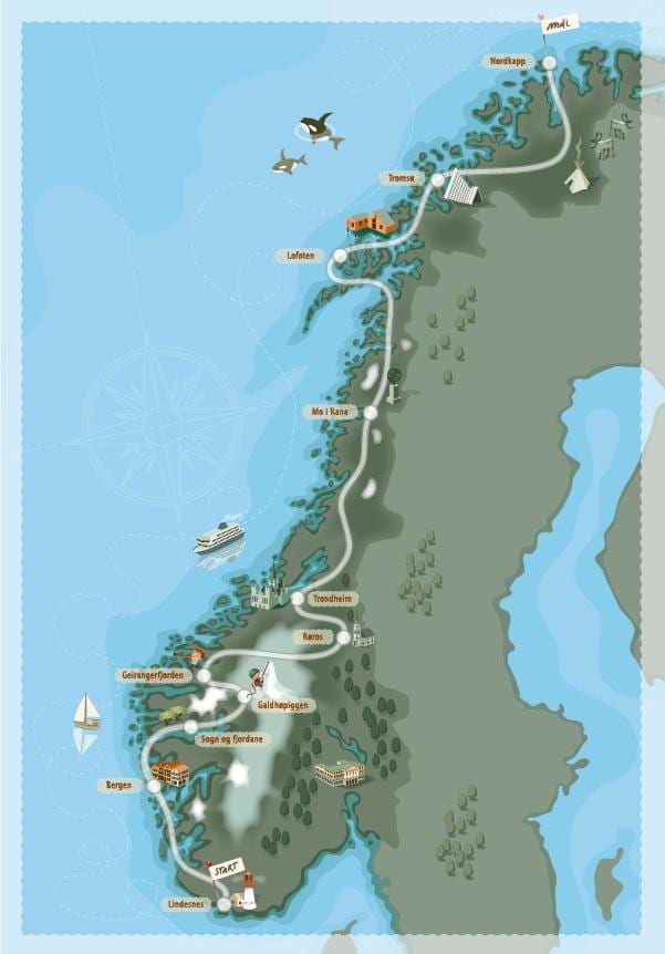 camping la Norvège carte