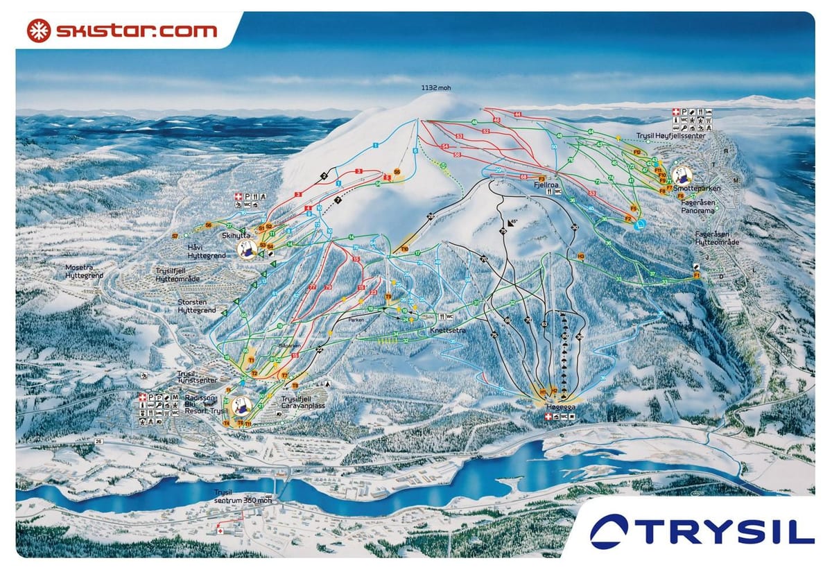 ski en Norvège carte