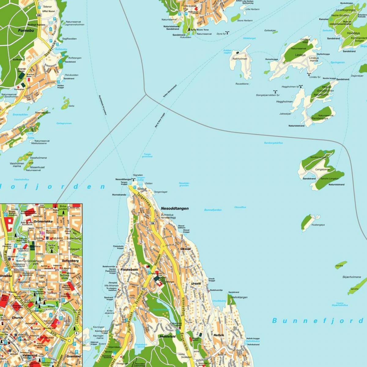 oslo, Norvège carte du monde
