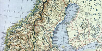 Carte de vieux-Norvège