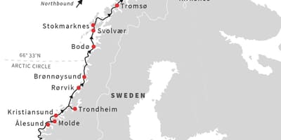 La carte de bergen, Norvège léger sur rail