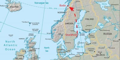 Carte de bodo en Norvège