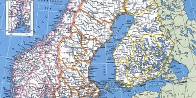 Carte détaillée de la Norvège