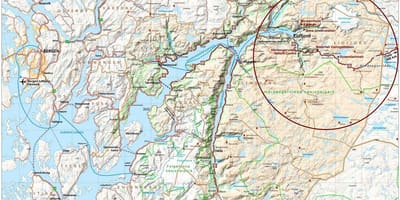 Le Hardangerfjord Norvège carte