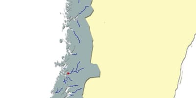 Carte de la Norvège, de la rivière