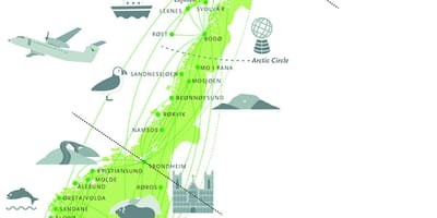 Carte de la Norvège visites