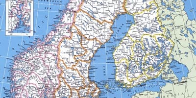 Ma de la Norvège de l'autoroute