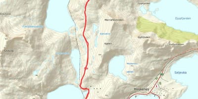 Carte de la Norvège, des sentiers de randonnée