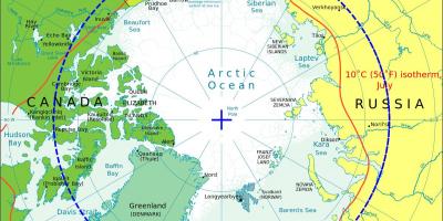 De l'arctique de la Norvège carte