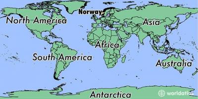 Carte de la Norvège emplacement sur le monde 