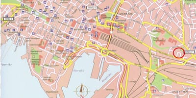La carte de oslo, Norvège centre-ville