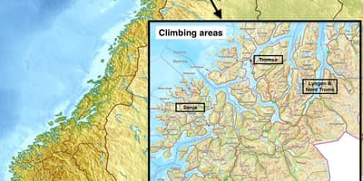 Tromsø, Norvège carte